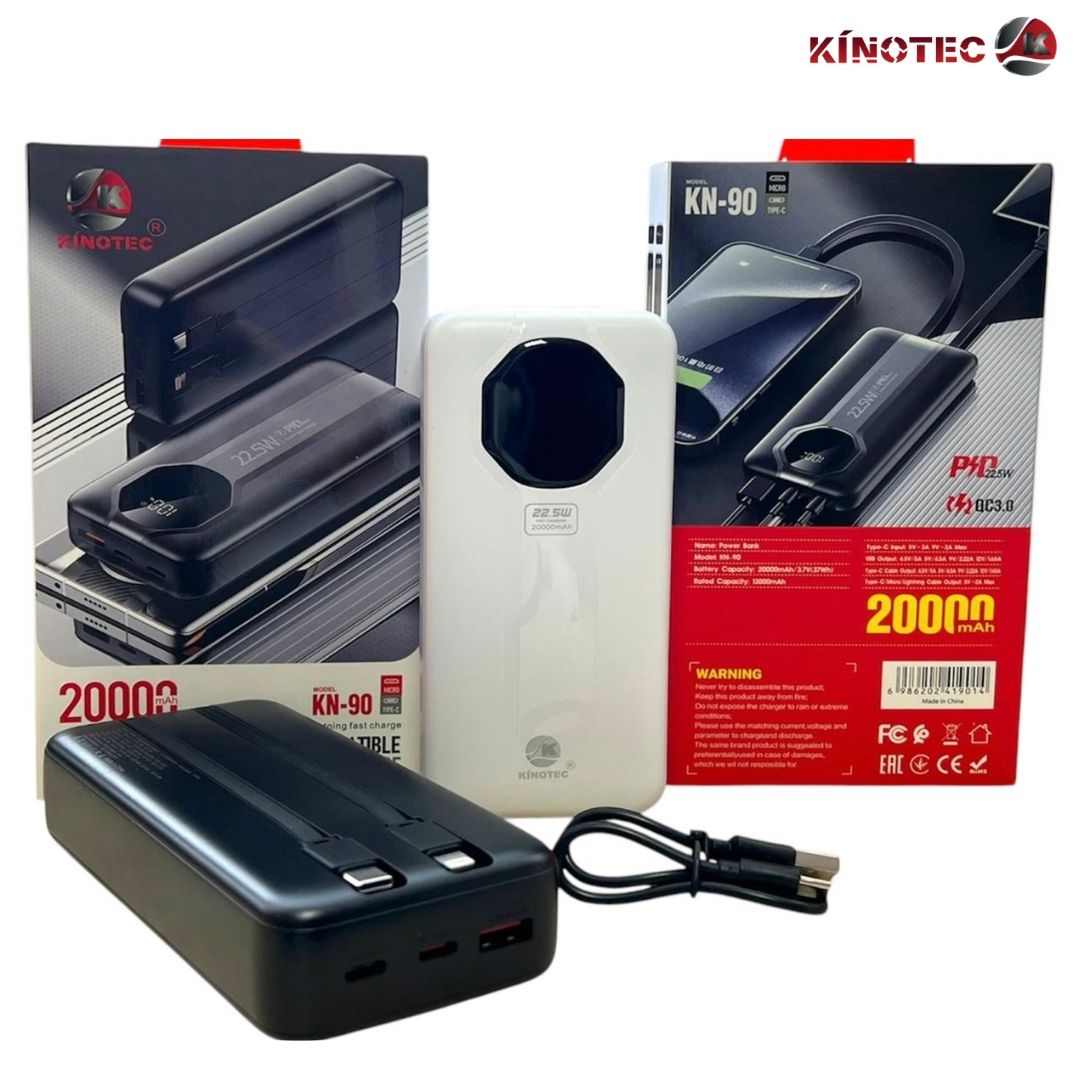 Power Bank Kinotec KN-90 – 20.000 mAh