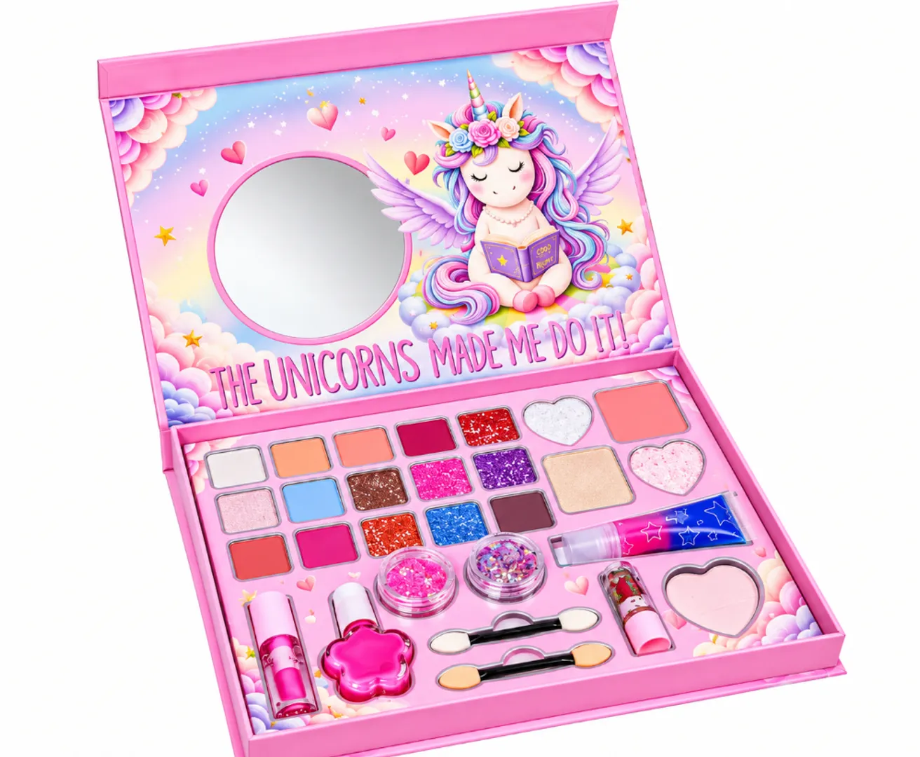 KIT DE MAQUILLAJE INFANTIL CON ACCESORIOS QUENN