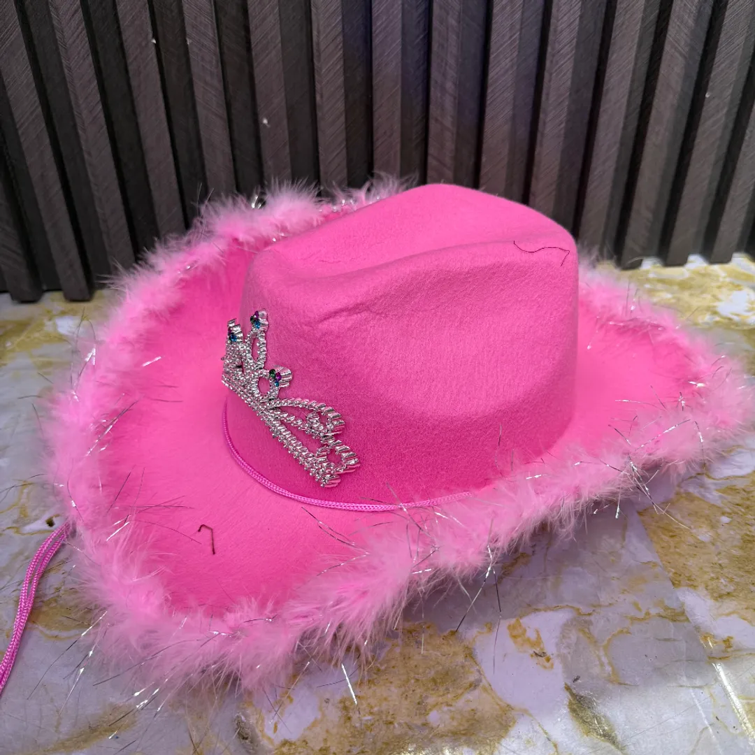 SOMBRERO VAQUERO ROSADO