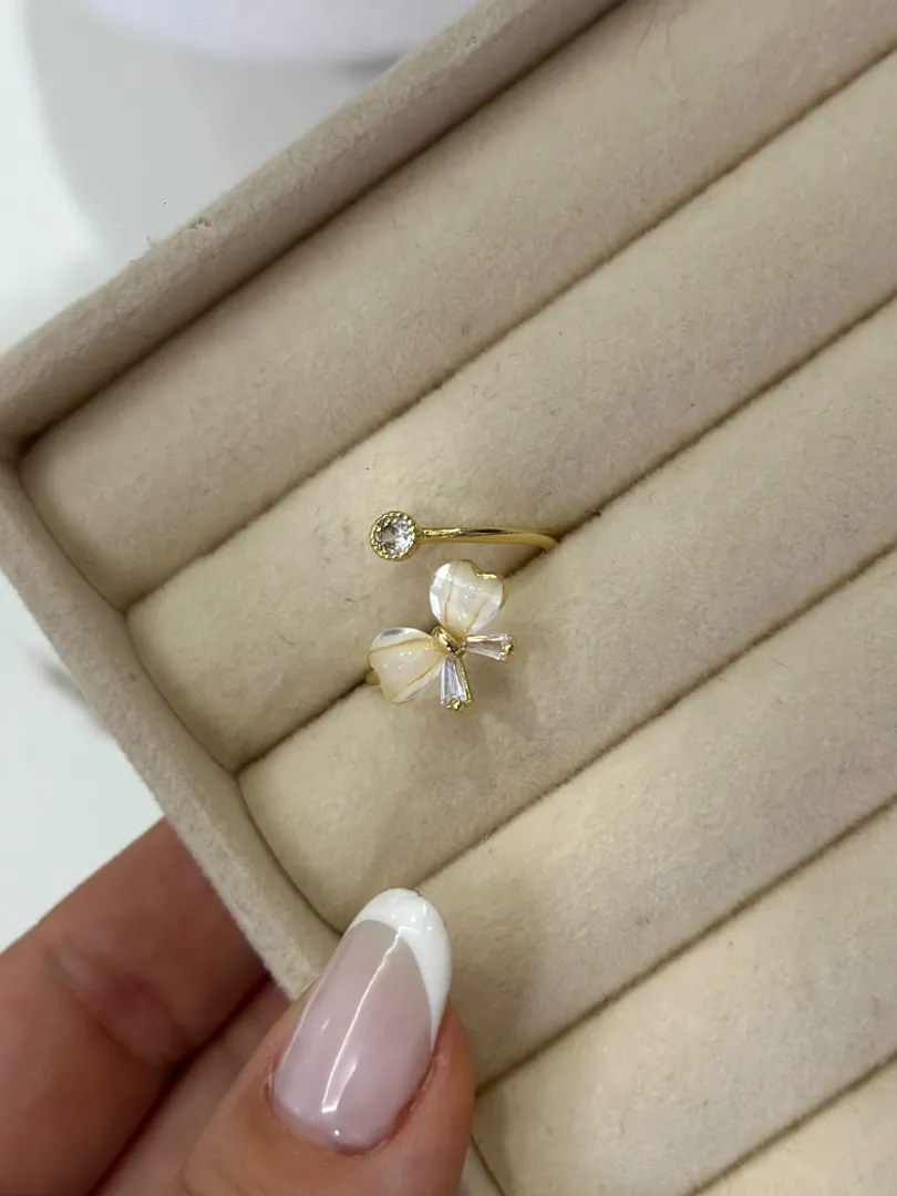 Anillo doble moño 