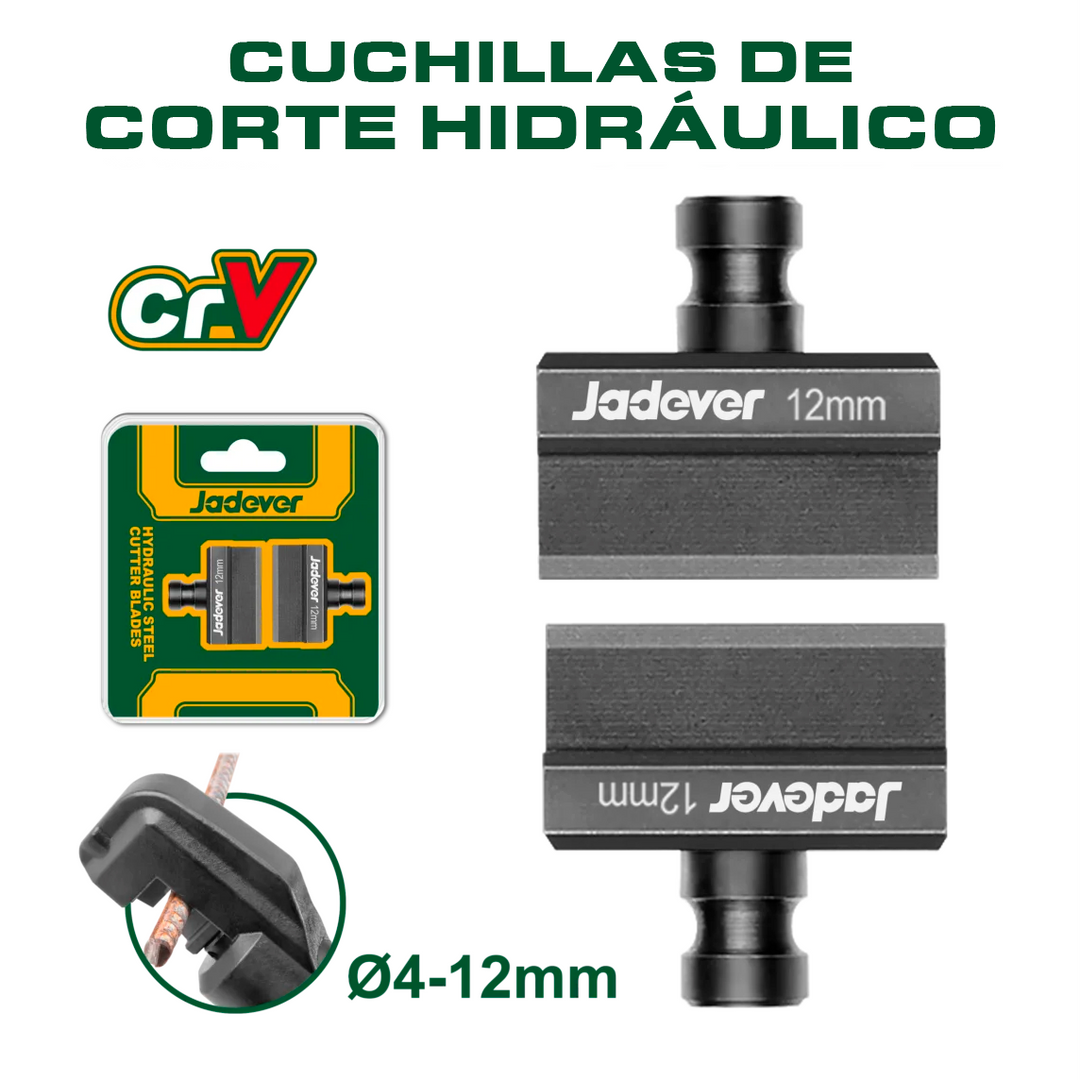 CUCHILLAS DE CORTE HIDRAULICO 4-12MM DE ACERO 