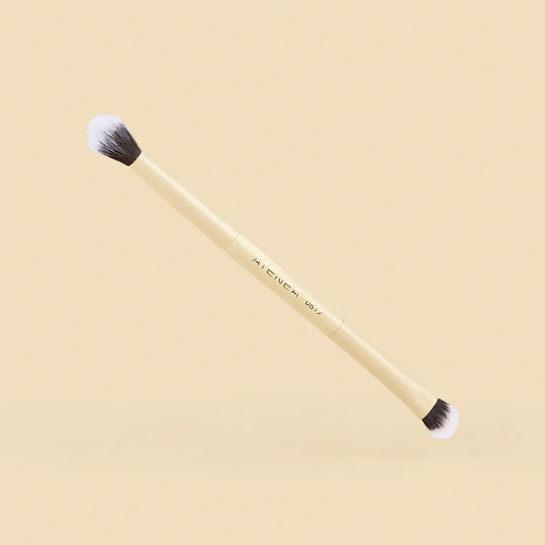 DUO GLAM 12 BROCHA DIFUMINADORA Y PLANA PARA PRODUCTOS CREMOSOS ATENEA