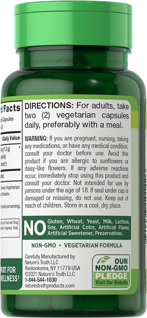 Extracto de Equinácea ECHINACEA 1300 mg  100 unidades