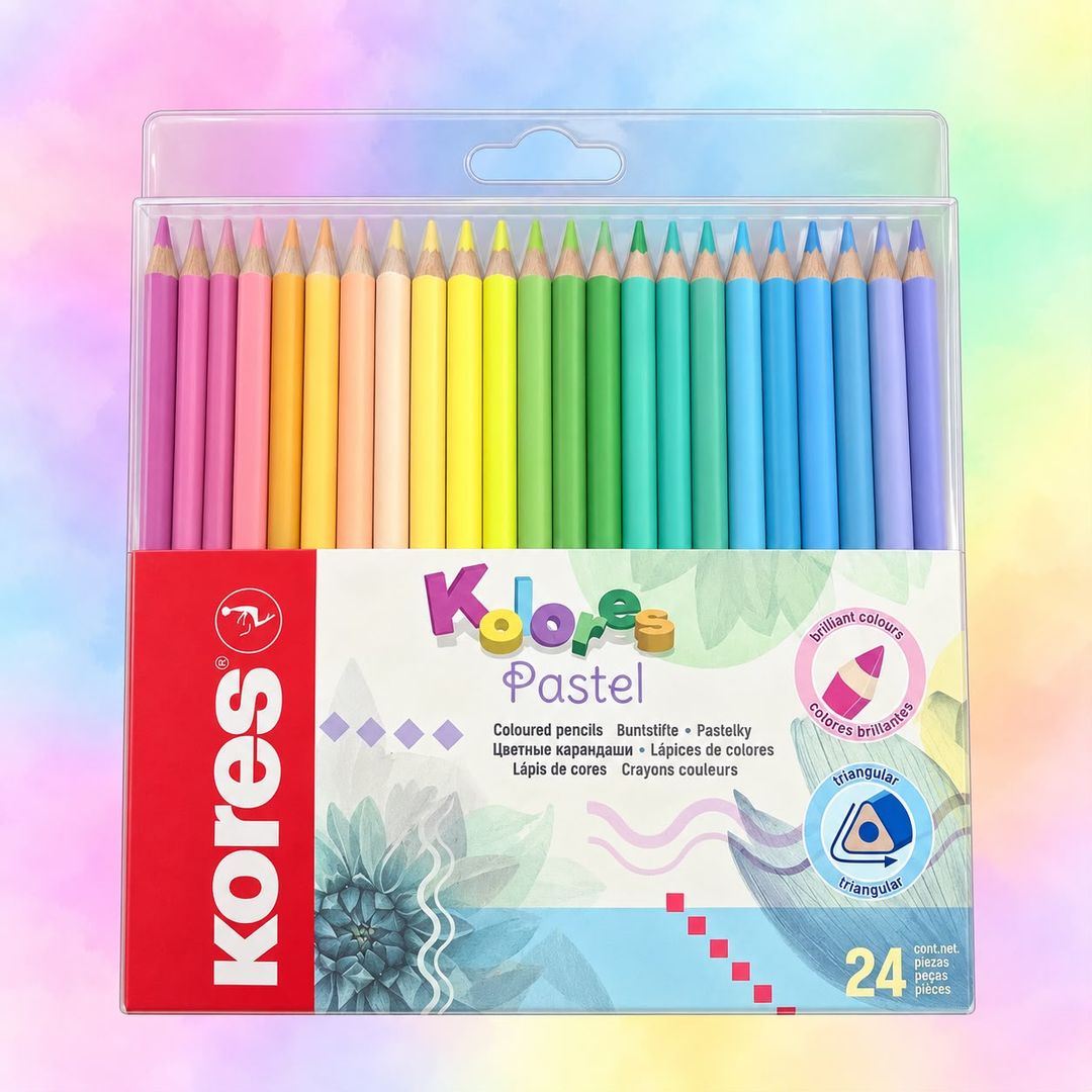 Colores Kores Pastel x 24