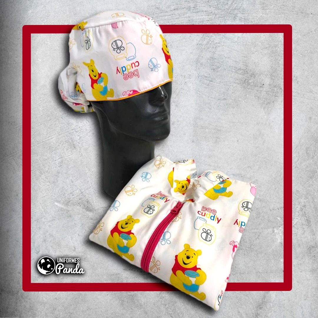 Bata Antifluido Estampada 
