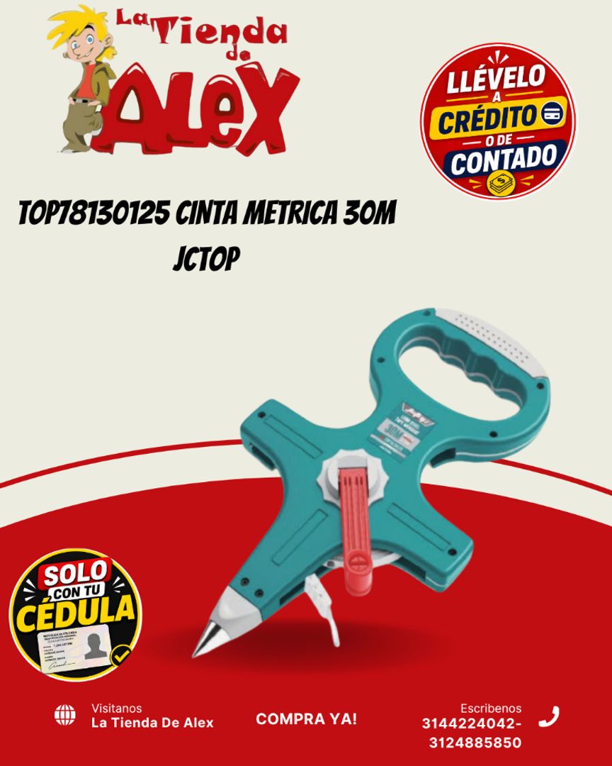 TOP78130125 CINTA METRICA 30M JCTOP