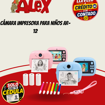 Imagen del producto CÁMARA IMPRESORA PARA NIÑOS AR-12