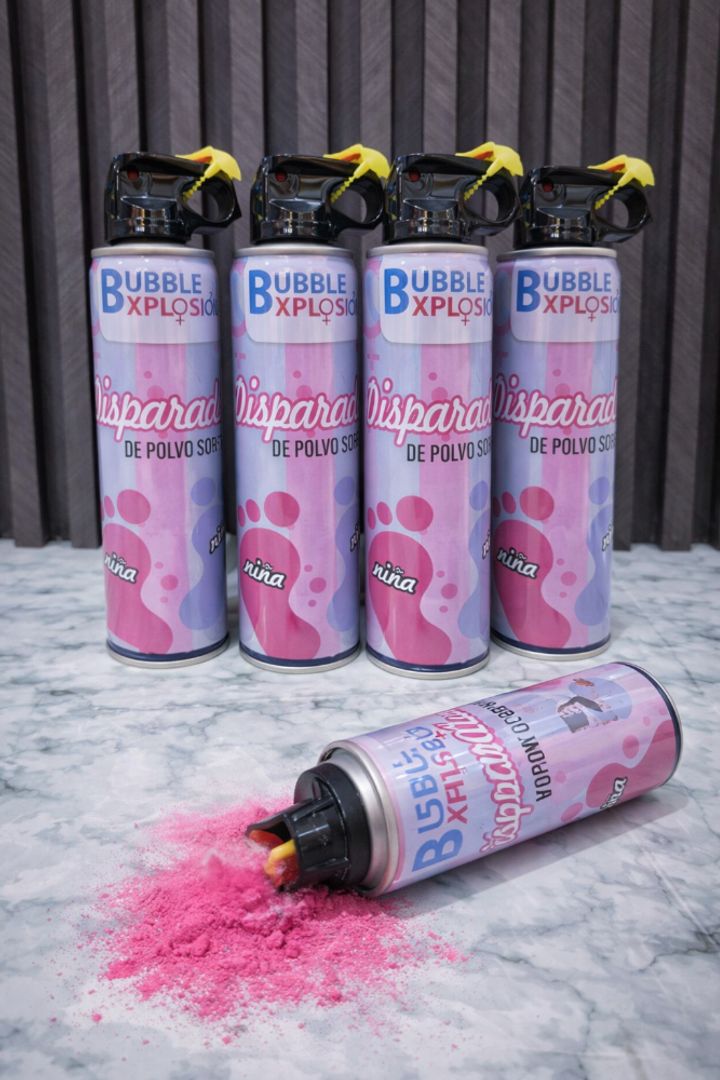 EXTINTOR MEDIANO PARA REVELACIÓN DE GÉNERO 