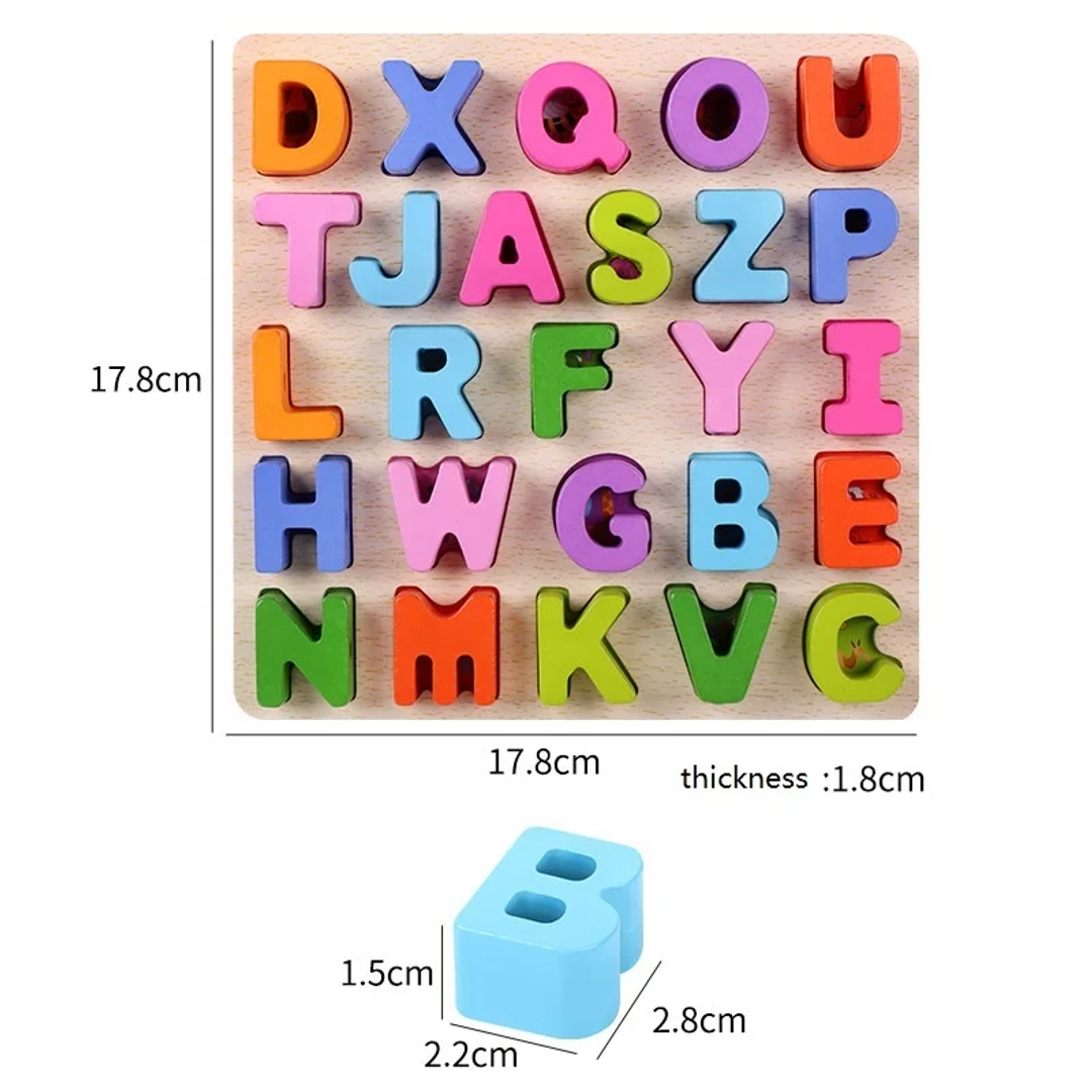 Rompecabezas Numeros Y Letras Para Enebrar Montessori