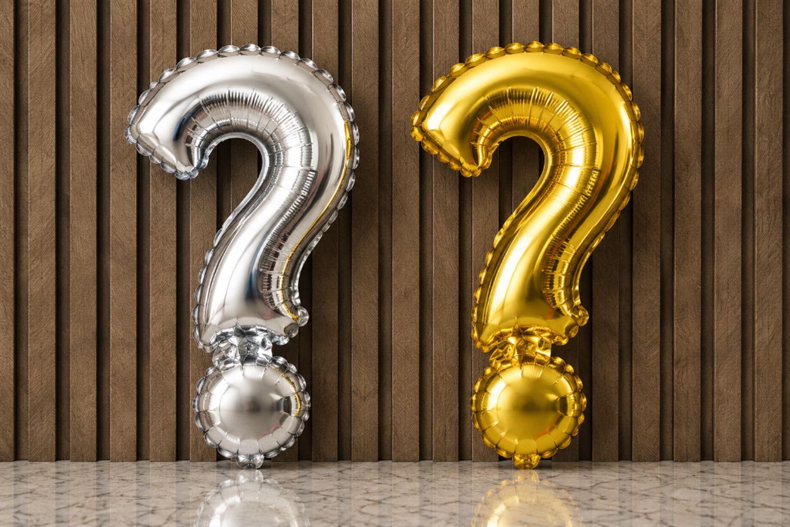 GLOBO METALIZADO SIGNO DE INTERROGACION