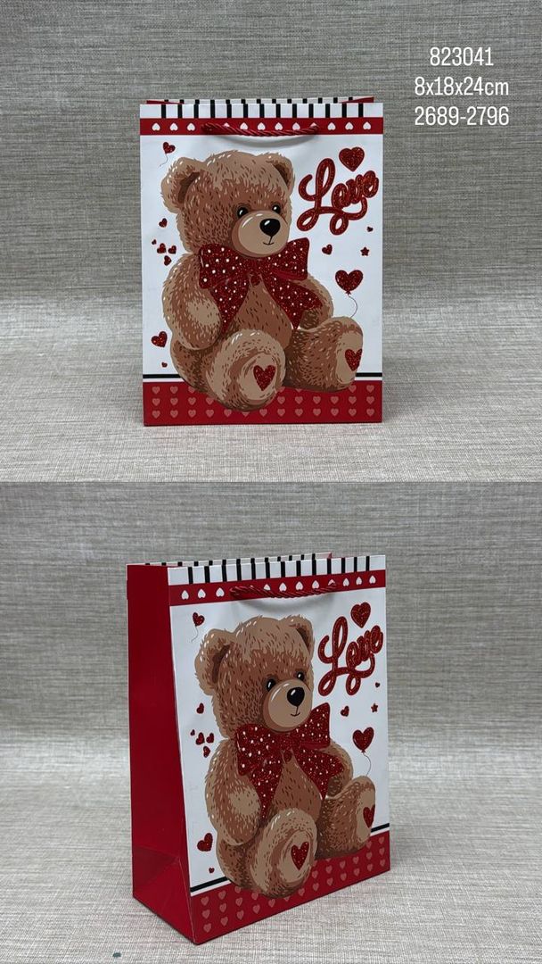 BOLSA DE REGALO SURTIDA 8X18X24 CM