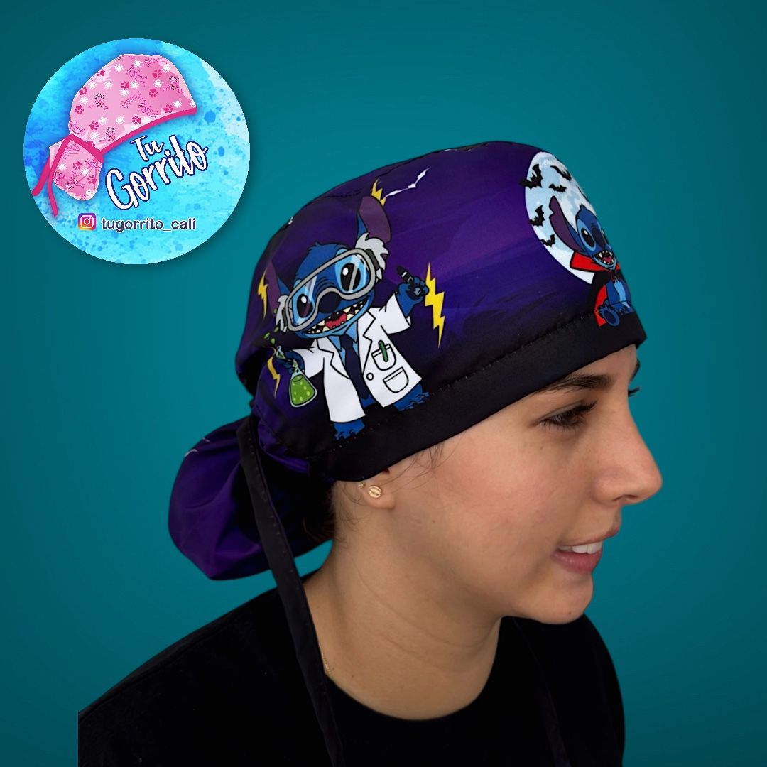 Stitch Halloween noche morada 