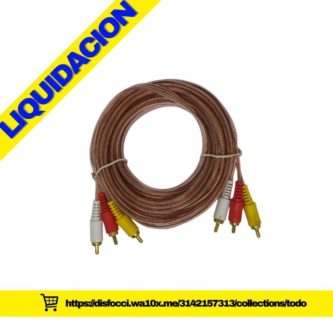 CABLE OXIGENADO 3x3 TERMINAL DORADO 5MTS EN BOLSA