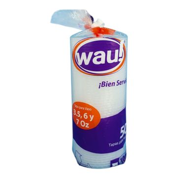 Imagen del producto TAPA VASO 3.5 6 7 OZ TRANSPARENTE X 50 UND