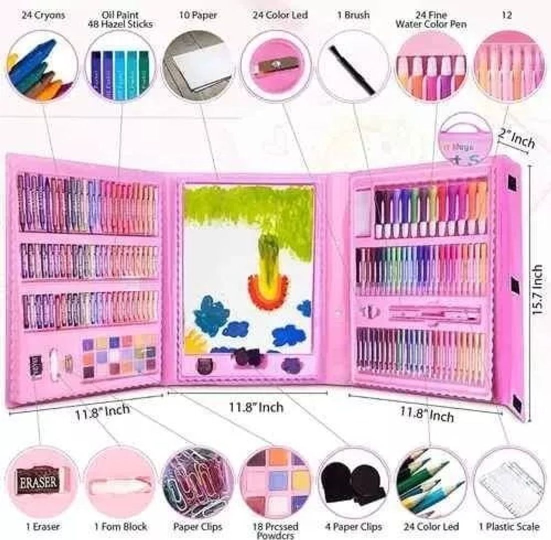 Set de arte 208 piezas 