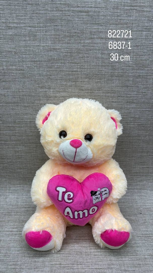 OSO CON CORAZÓN "TE AMO" 30 CM
