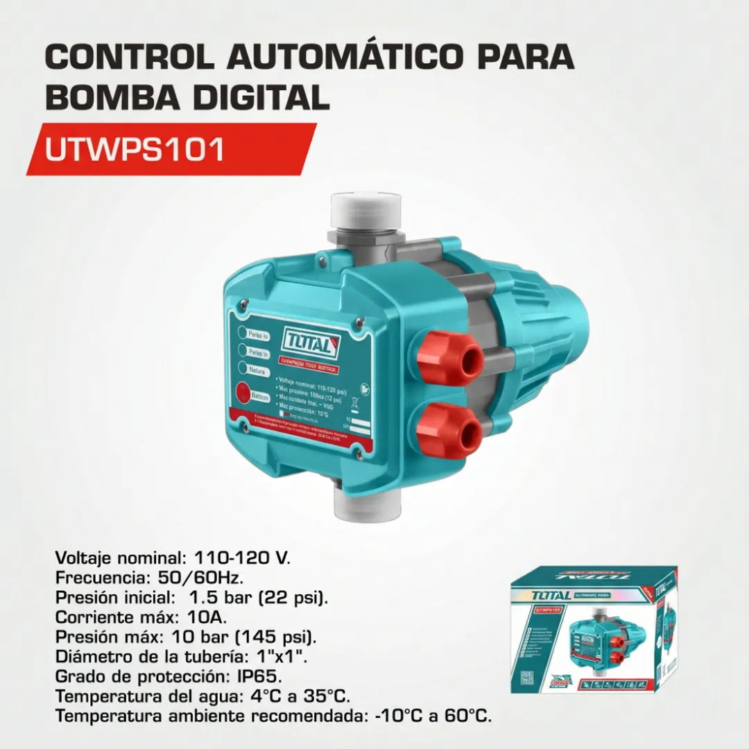 PRESSCONTROL AUTOMATICO 110 10AMP CUADRADO