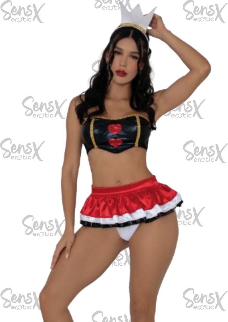 Disfraz de Reina Roja – Majestuosidad y Elegancia con un Toque Atrevido