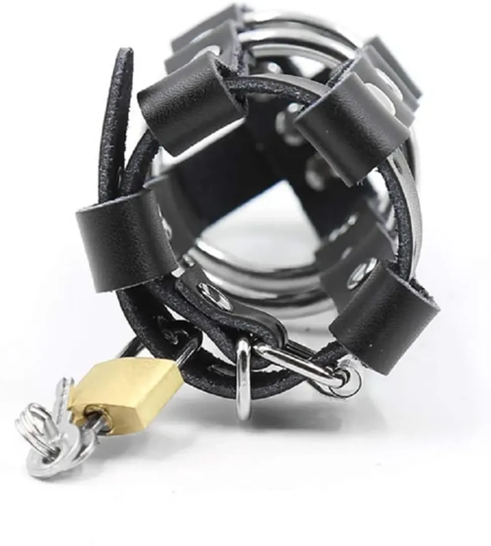 JAULA DE CASTIDAD EN CUERO