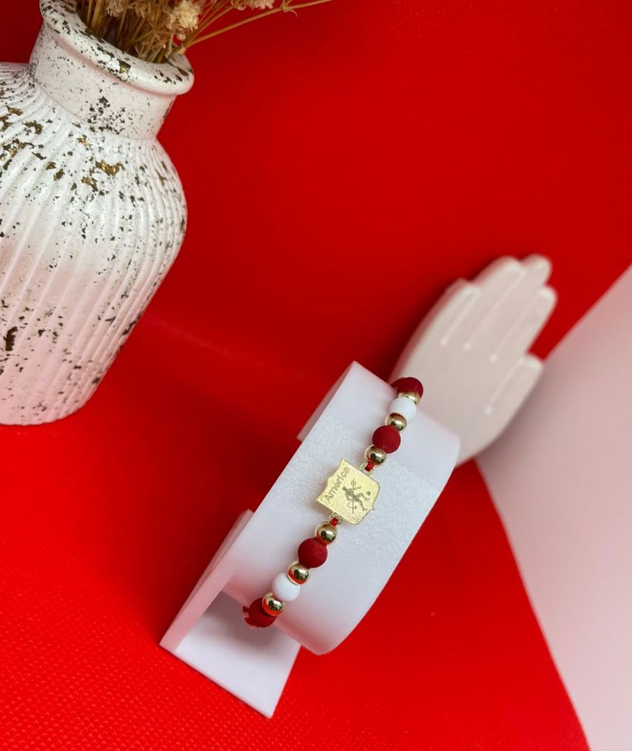 Pulsera america de cali balin 5mm liso