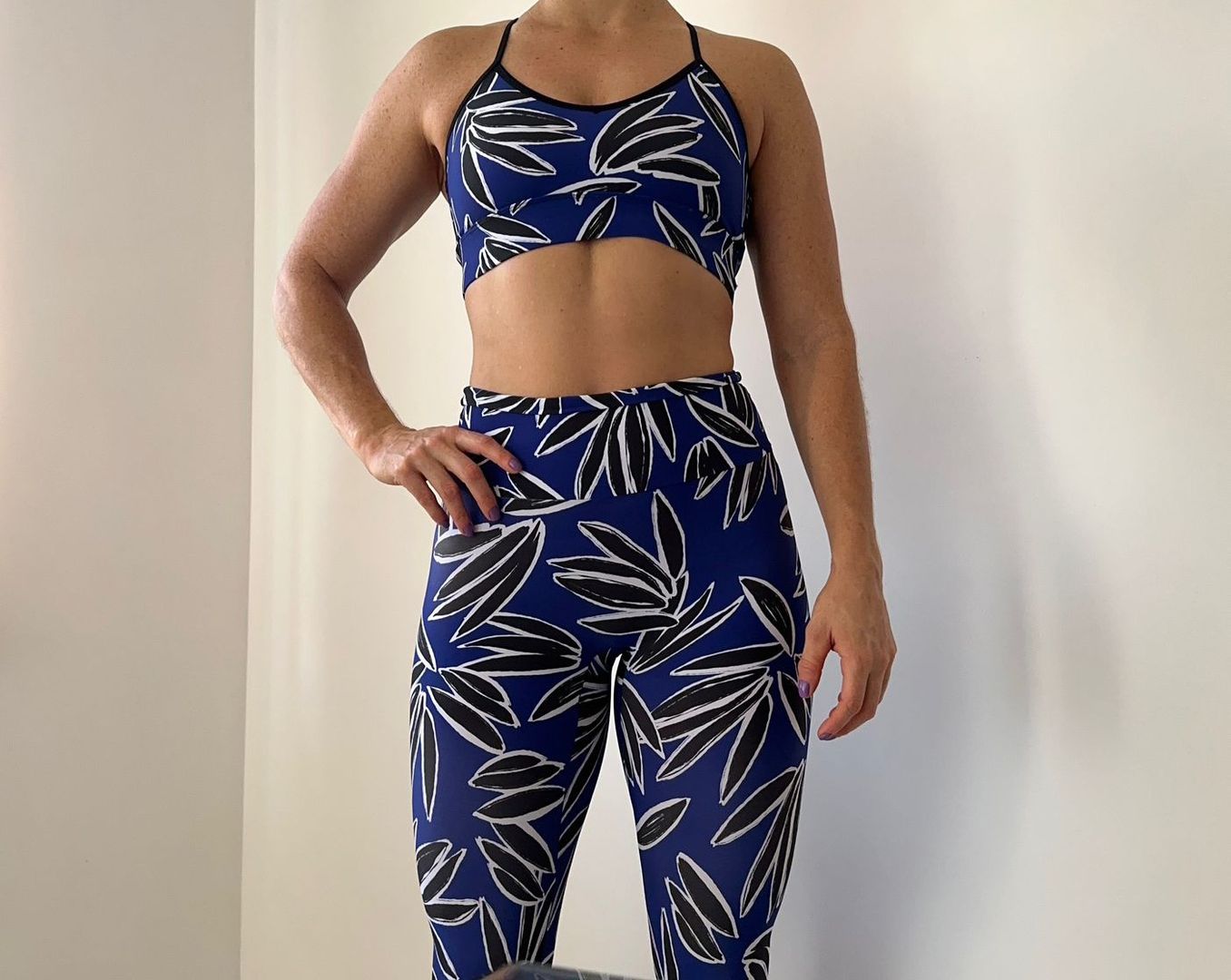 Leggings sin costura delantera tiro alto Lycra