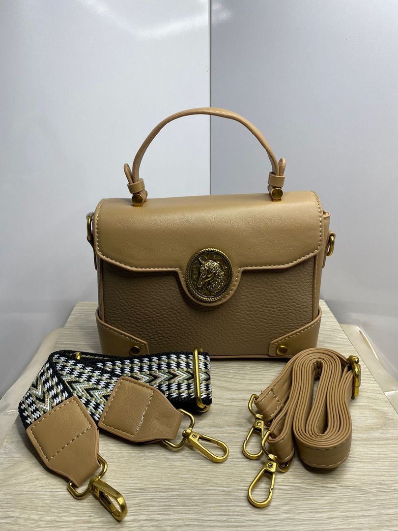 Bolso color nut y beige 