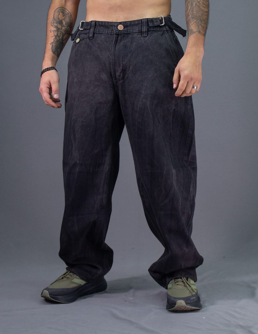 JEANS BAGGY CORREAS NG-GRIS