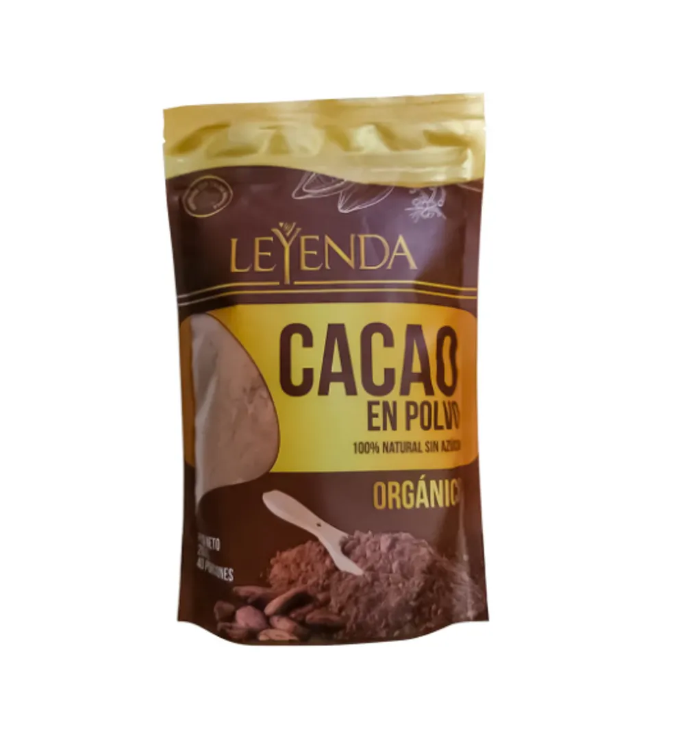 CACAO EN POLVO ORGANICO X 200 GR LEYENDA