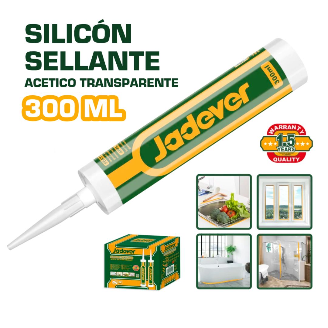 SELLADOR DE SILICON ACETICO 300 ML TRANSPARENTE
