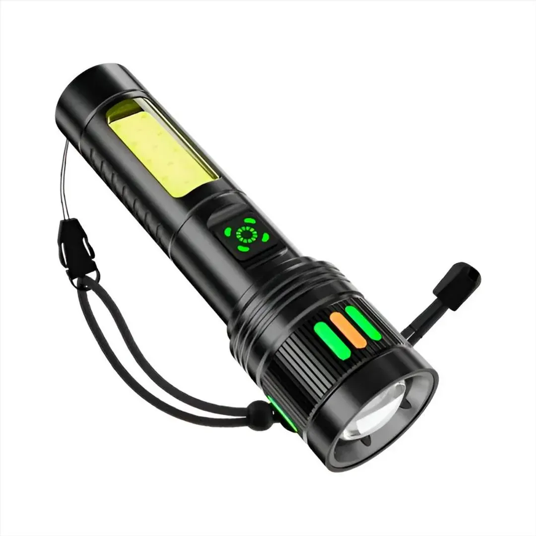 LINTERNA LED PORTATIL TACTICA RECARGABLE ZOOM DK-245 HIGH POWER