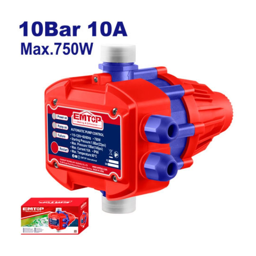 EMTOP CONTROL AUTOMATICO PARA BOMBA PERIFERICA 750W DIGITAL