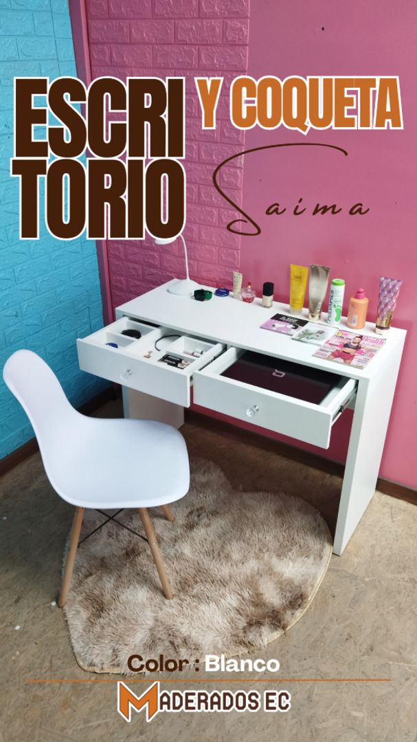 Escritorio y Coqueta Saima