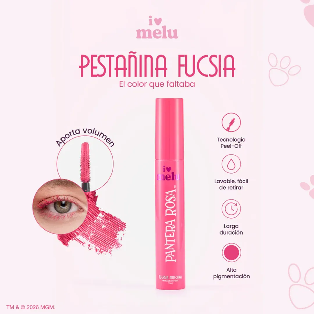 PESTAÑINA FUSCIA PANTERA ROSA RUBY ROSE