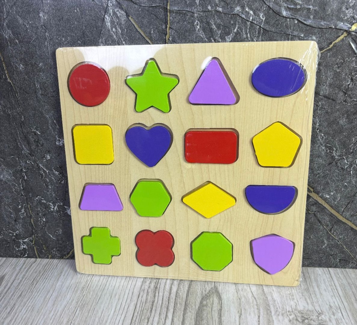 Didáctico madera letras figuras o números 