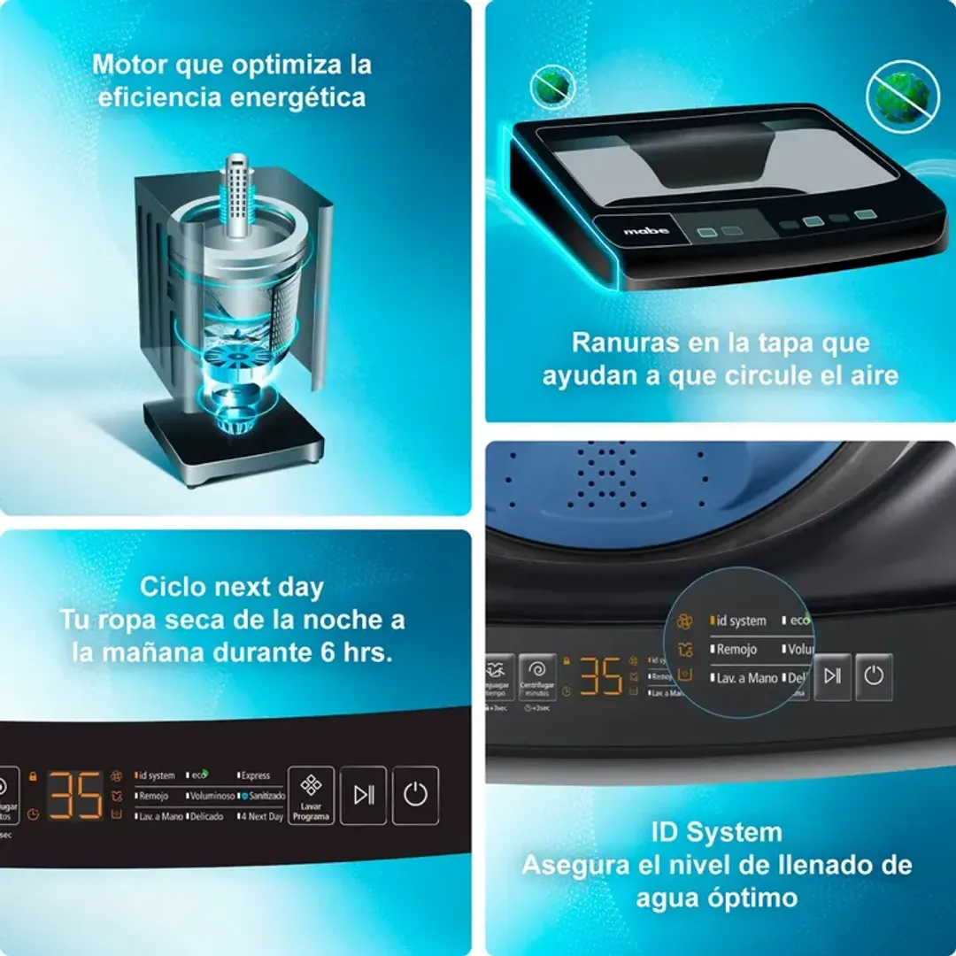 LAV MABE AUT 18KG-40LBS DIAMOND