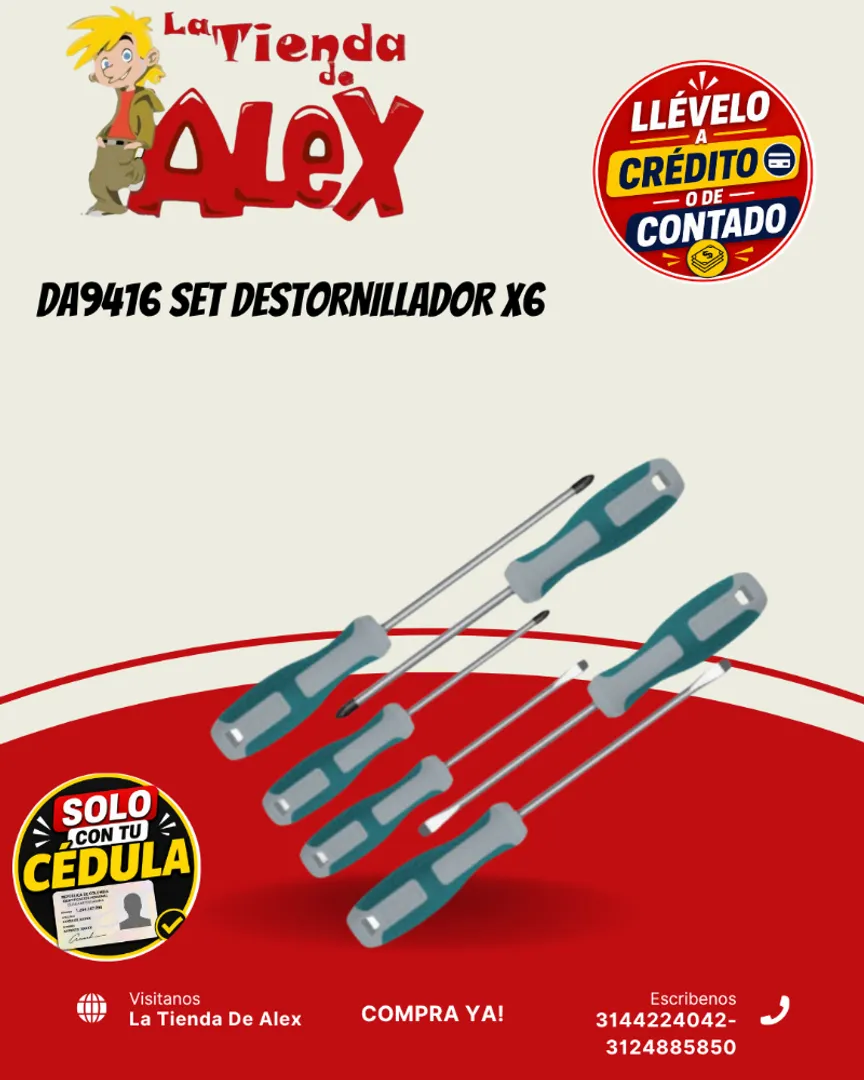 DA9416 SET DESTORNILLADOR X6