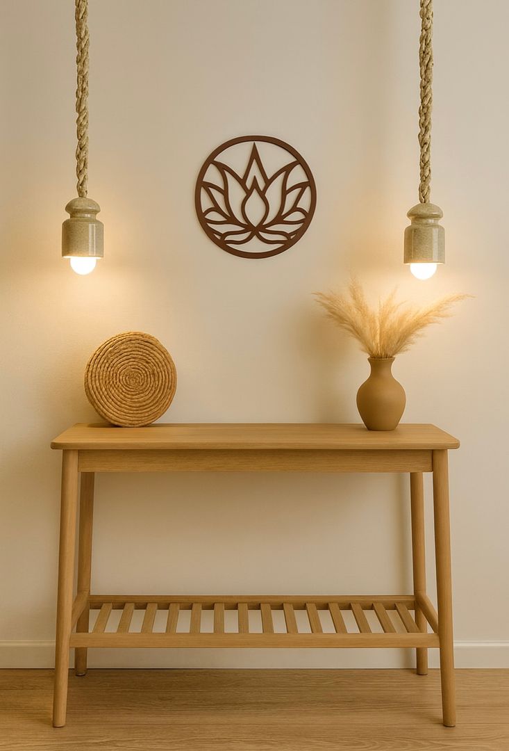 Flor de Loto Acero Óxido 