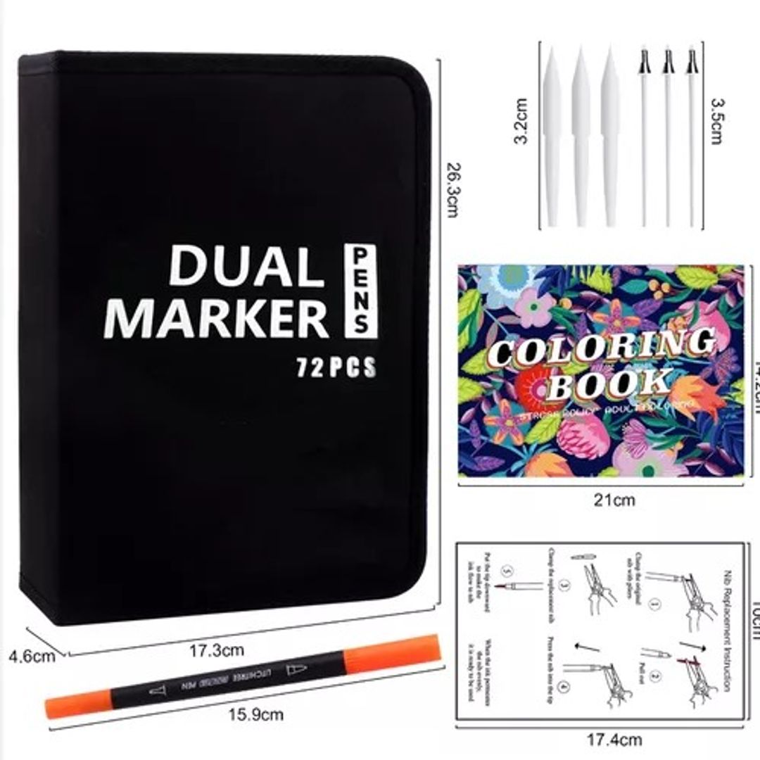 MARCADOR DUAL MARKER X72 