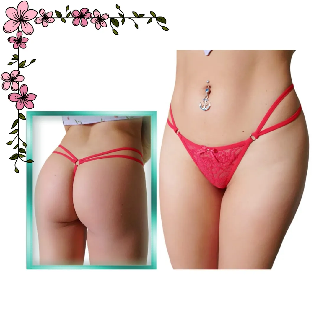 Tanga hilo en encaje 