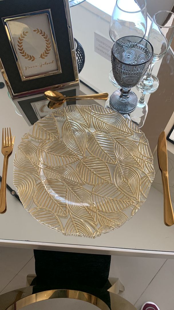 PLATO - HOJAS DORADAS