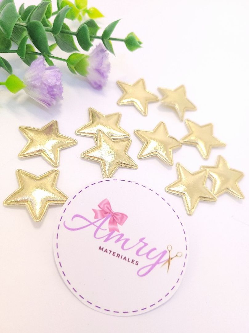 Kit 10 Unid. 2.5cm Estrellas Doradas 