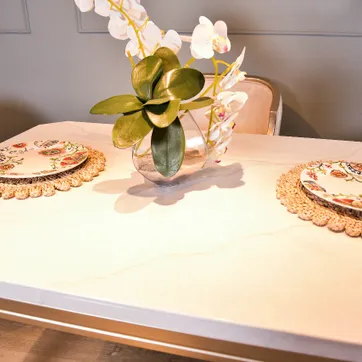 CDOR CHARLESTON CHAMPAÑA X4 PM MARMOLIZADA TAPIZ  MARFIL - imagen 3