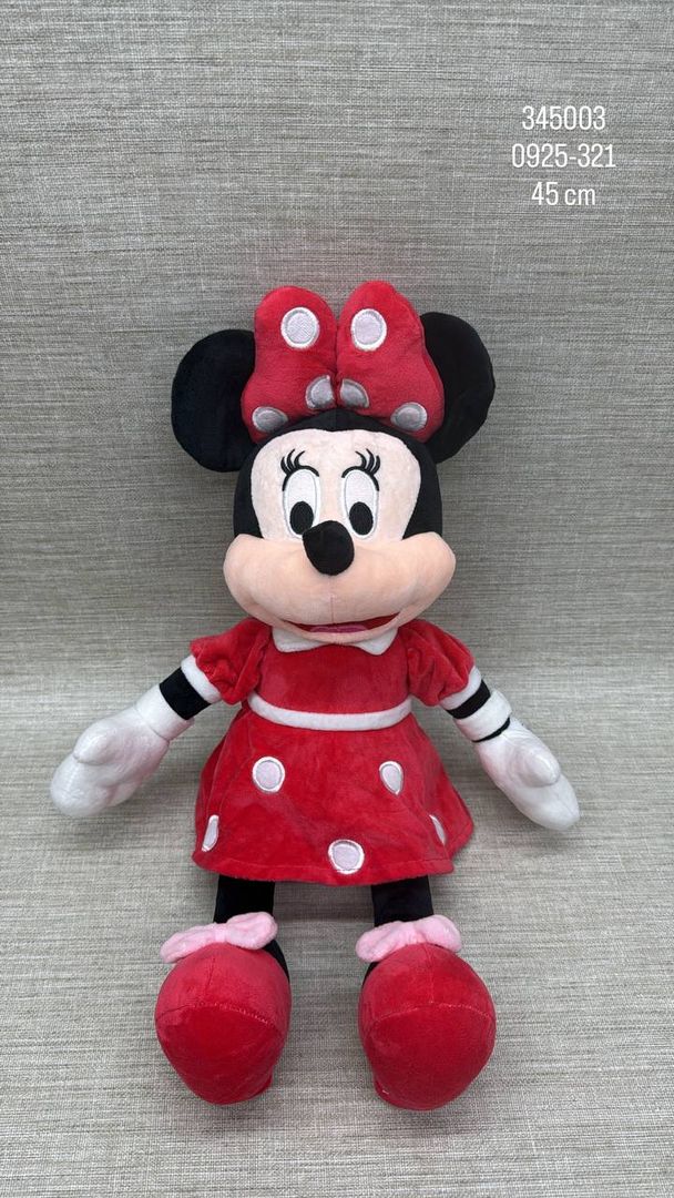 MINNIE CON VESTIDO ROJO 45CM