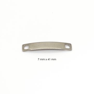 Imagen del producto DIJE PLACA ACERO 7 X 41 MM