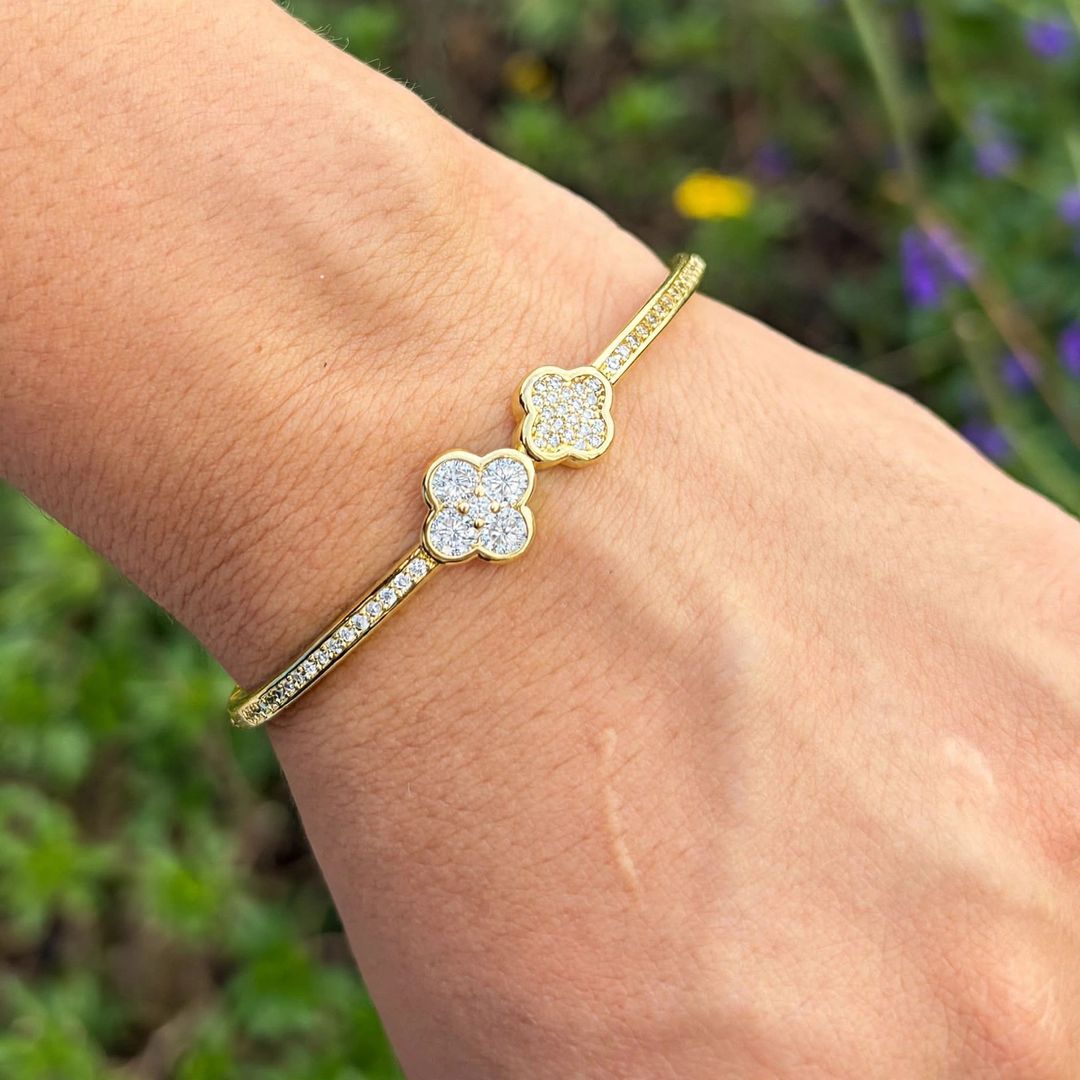 Brazalete trébol Doble 