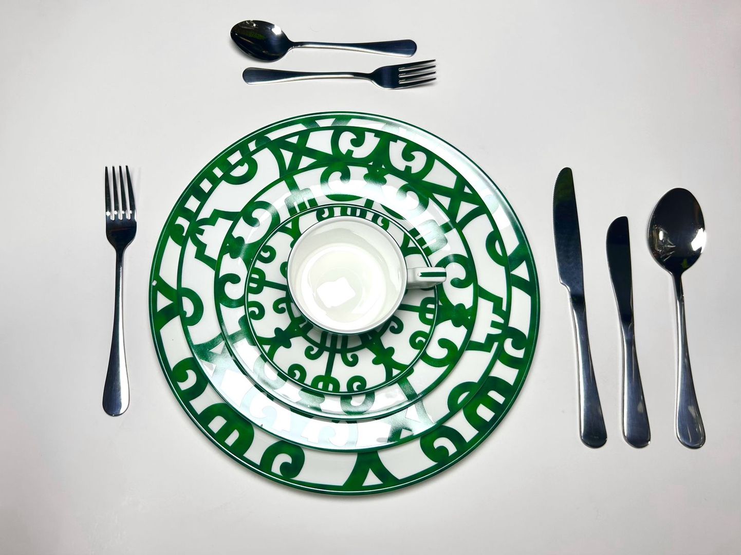 VAJILLA HERMES VERDE