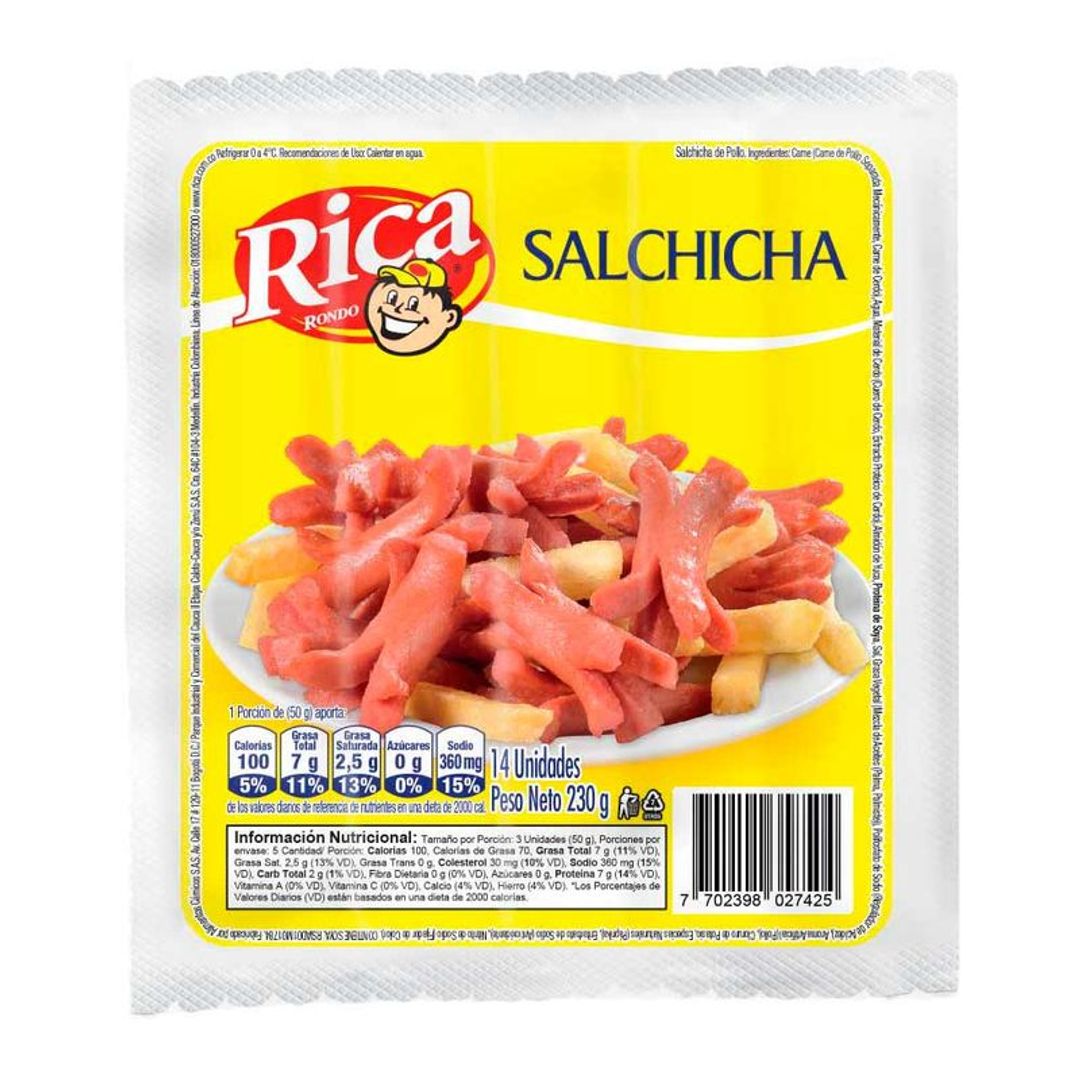 SALCHICHA RICA*230G