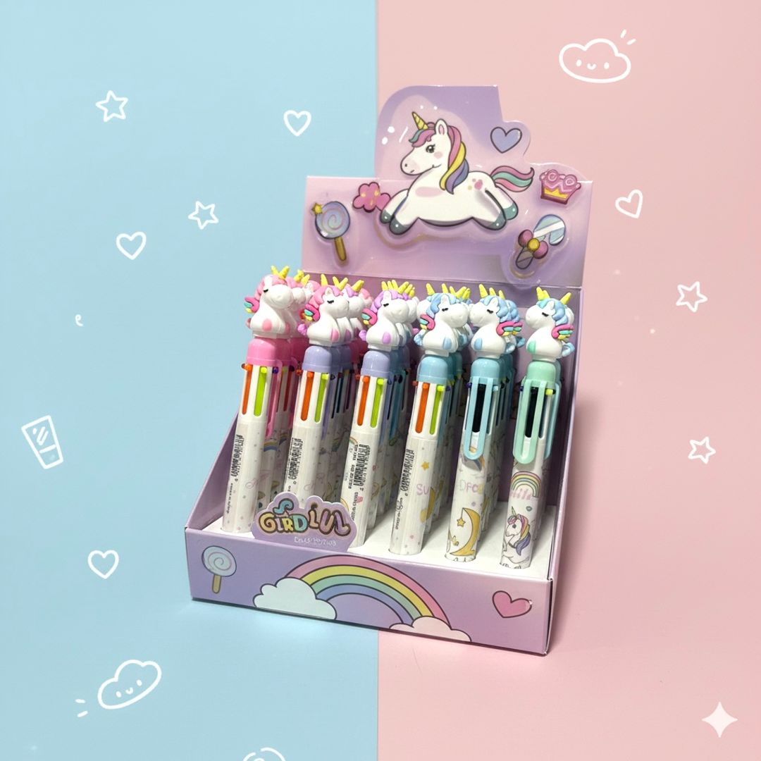 Lapicero multinta unicornio 