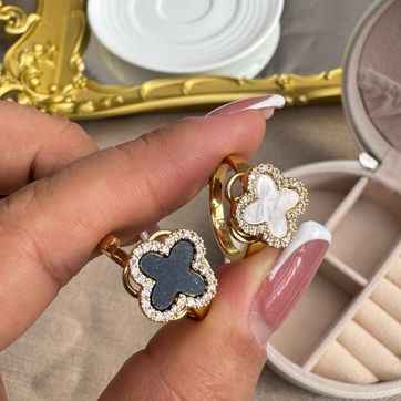 Anillo giratorio van cleef rodio  - imagen 1