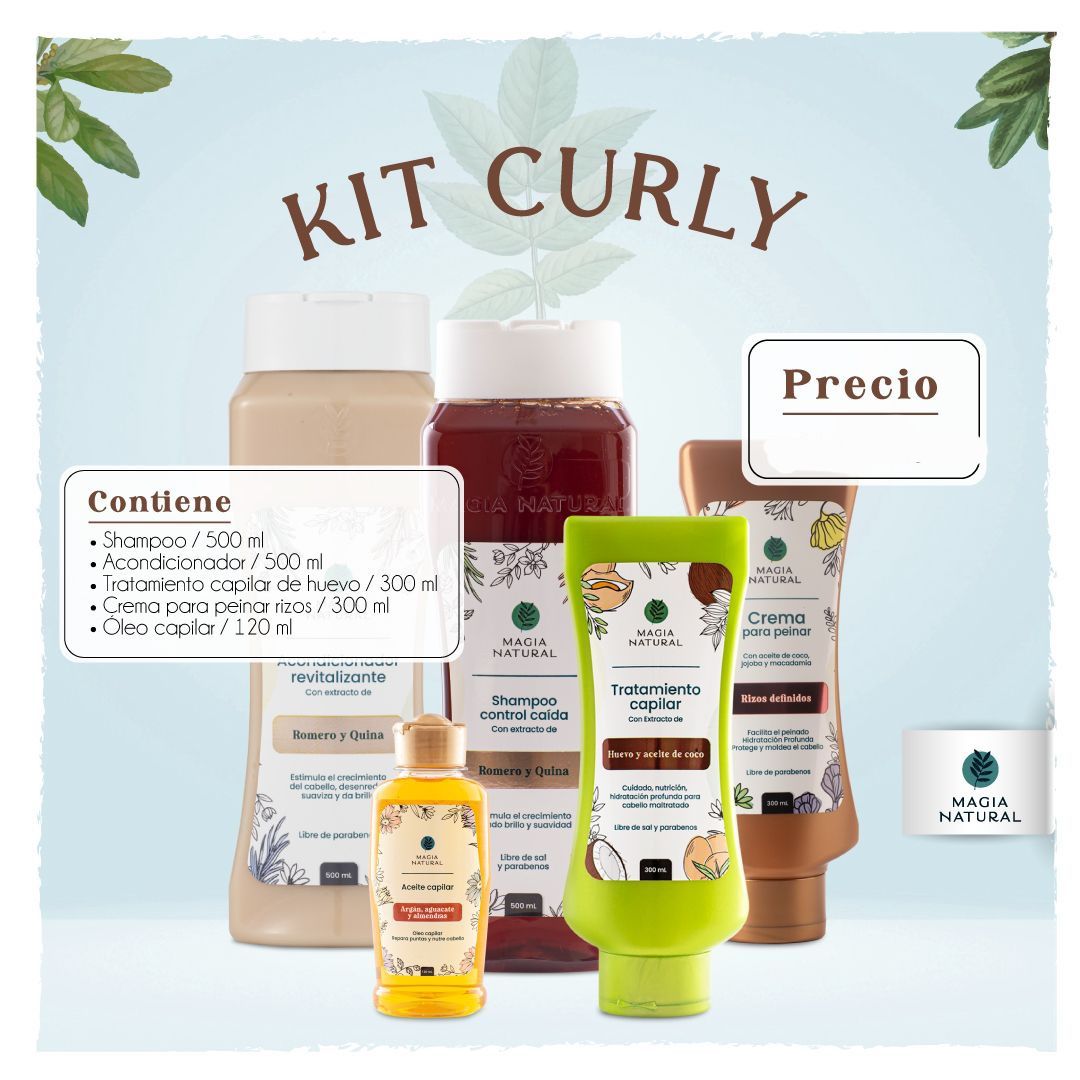 Kit curly- Rizos de magia natural 